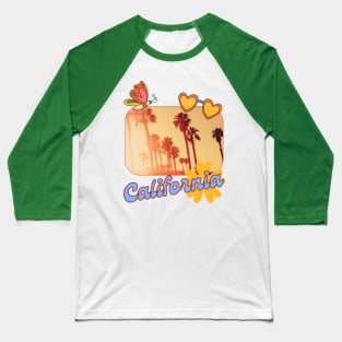 Retro California Vibes Baseball T-Shirt